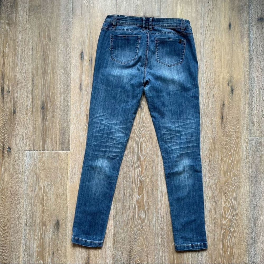 Foxy Jeans Blue Medium Wash Skinny Jeans - Size 27 - Picture 11 of 16